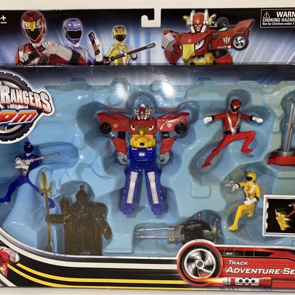 New 2009 Bandai Power Rangers RPM Track Adventure Set With Red Ranger Attack - Picture 2 of 15